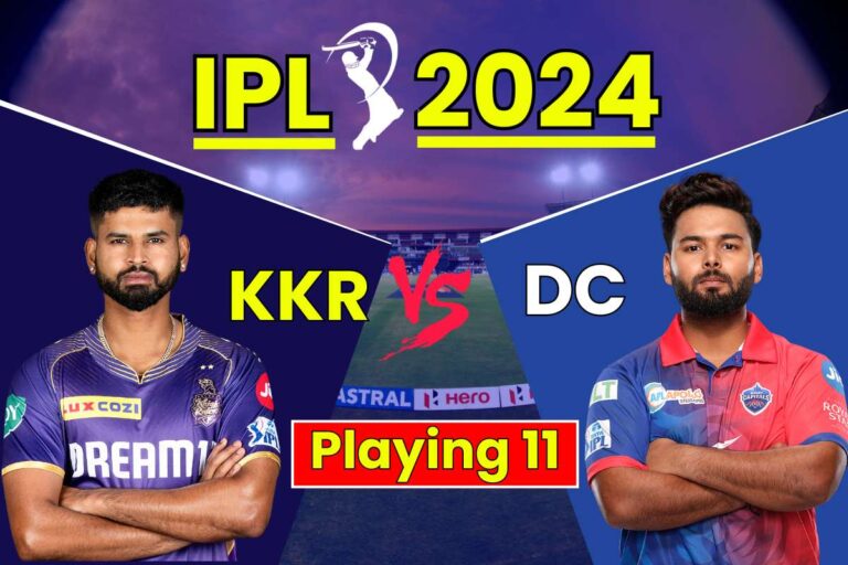 KKR Vs DC Playing 11