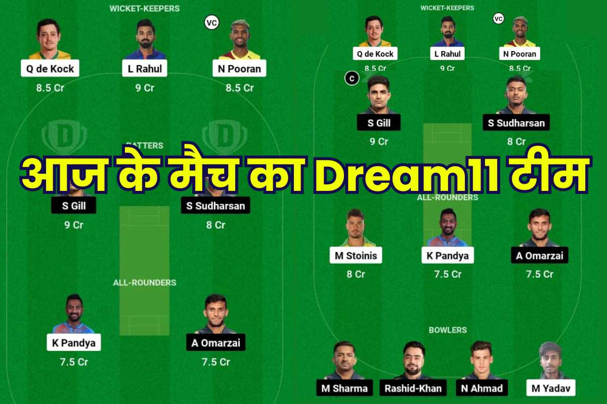 LSG Vs GT Dream11 Team Prediction in Hindi