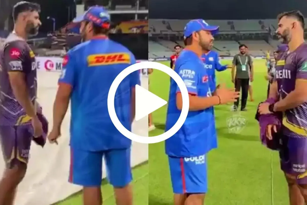 IPL 2024 Rohit Sharma Abhishek Nayar Viral Video