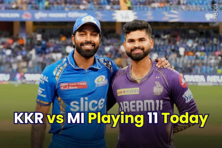 KKR vs MI Playing 11 Today