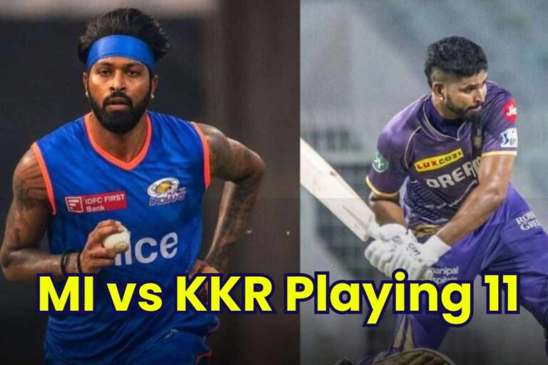 MI vs KKR Playing 11