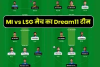 MI vs LSG Dream11 Prediction