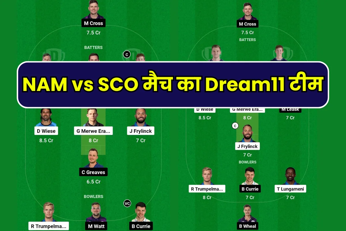 NAM vs SCO Dream11 Prediction